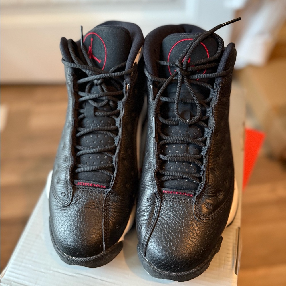 Jordan Black and Red Sneakers